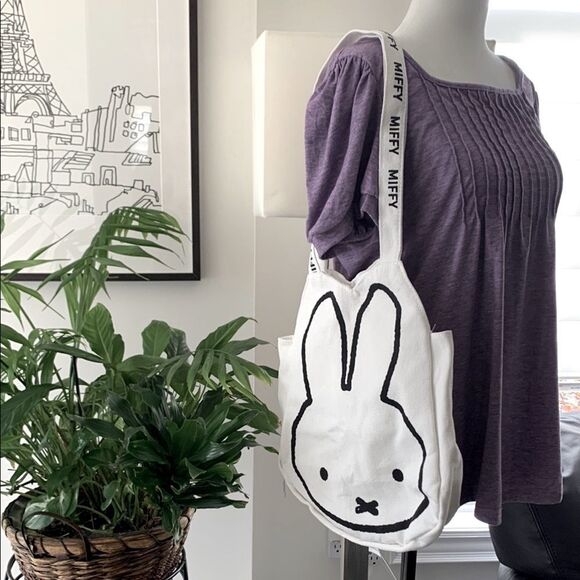 🐰Miffy Graphic White Tote Bag - Picture 2 of 6